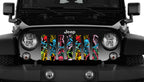 Rainbow Skeletons Grille Insert