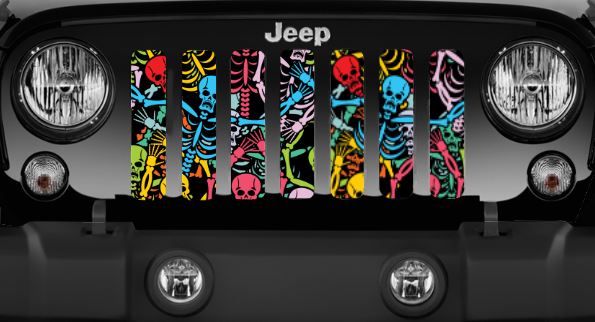 Rainbow Skeletons Grille Insert