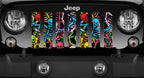 Rainbow Skeletons Grille Insert