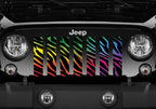 Rainbow Zebra Print Grille Insert