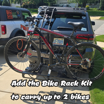 The Recruit Modular Cargo System Cargo Carrier / Bike Rack – Static Hitch Mount