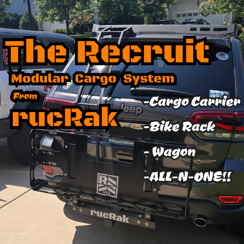 The Recruit Modular Cargo System Cargo Carrier / Bike Rack – Static Hitch Mount