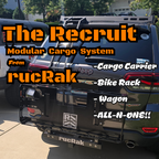 The Recruit Modular Cargo System Cargo Carrier / Bike Rack – Static Hitch Mount