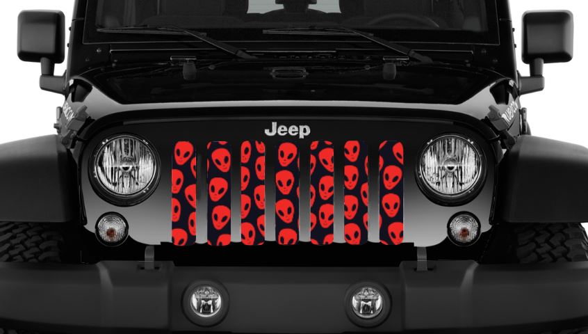Red Aliens Grille Insert