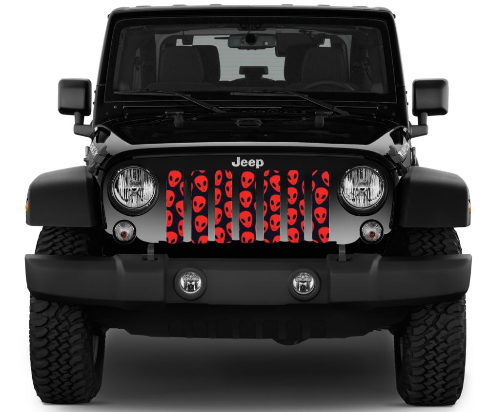 Red Aliens Grille Insert