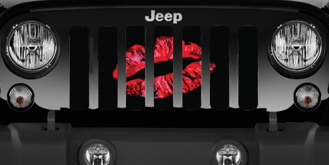 Red Ombre Kiss Grille Insert
