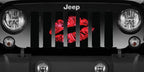 Red Ombre Kiss Grille Insert