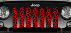 Red Cheetah Print Grille Insert