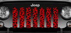 Platinum Red Cheetah Print Grille Insert