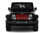 Platinum Red Cheetah Print Grille Insert