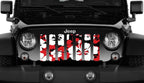 Red Hawaiian Hibiscus Grille Insert