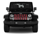 Red Lip Kisses Grille Insert