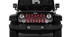 Red Lip Kisses Grille Insert