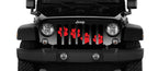 Puppy Paw Prints Red Diagonal Grille Insert