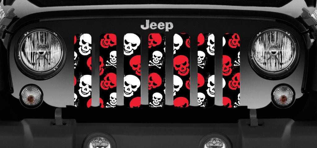Platinum Skulls (Red) Grille Insert