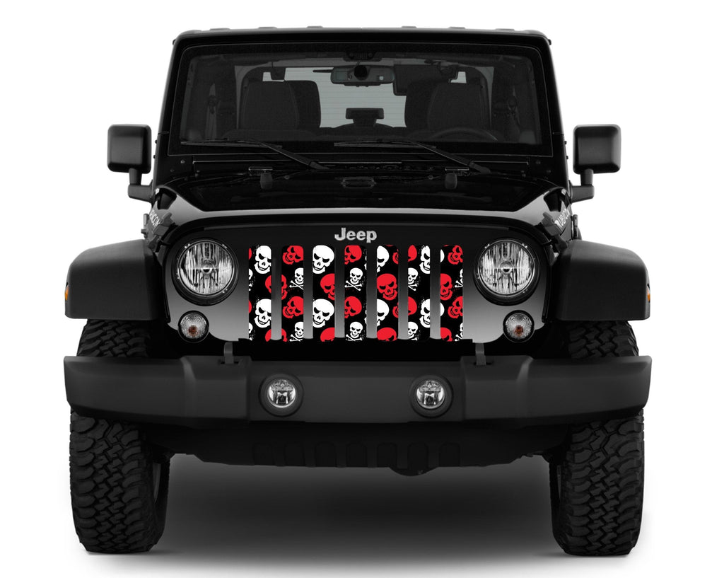 Platinum Skulls (Red) Grille Insert