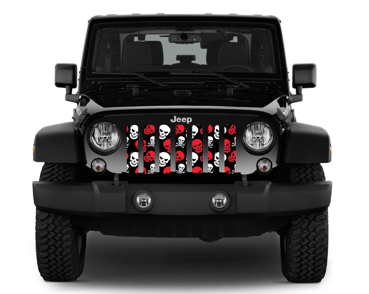 Platinum Skulls (Red) Grille Insert