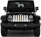 Rhode Island Grunge State Flag Grille Insert