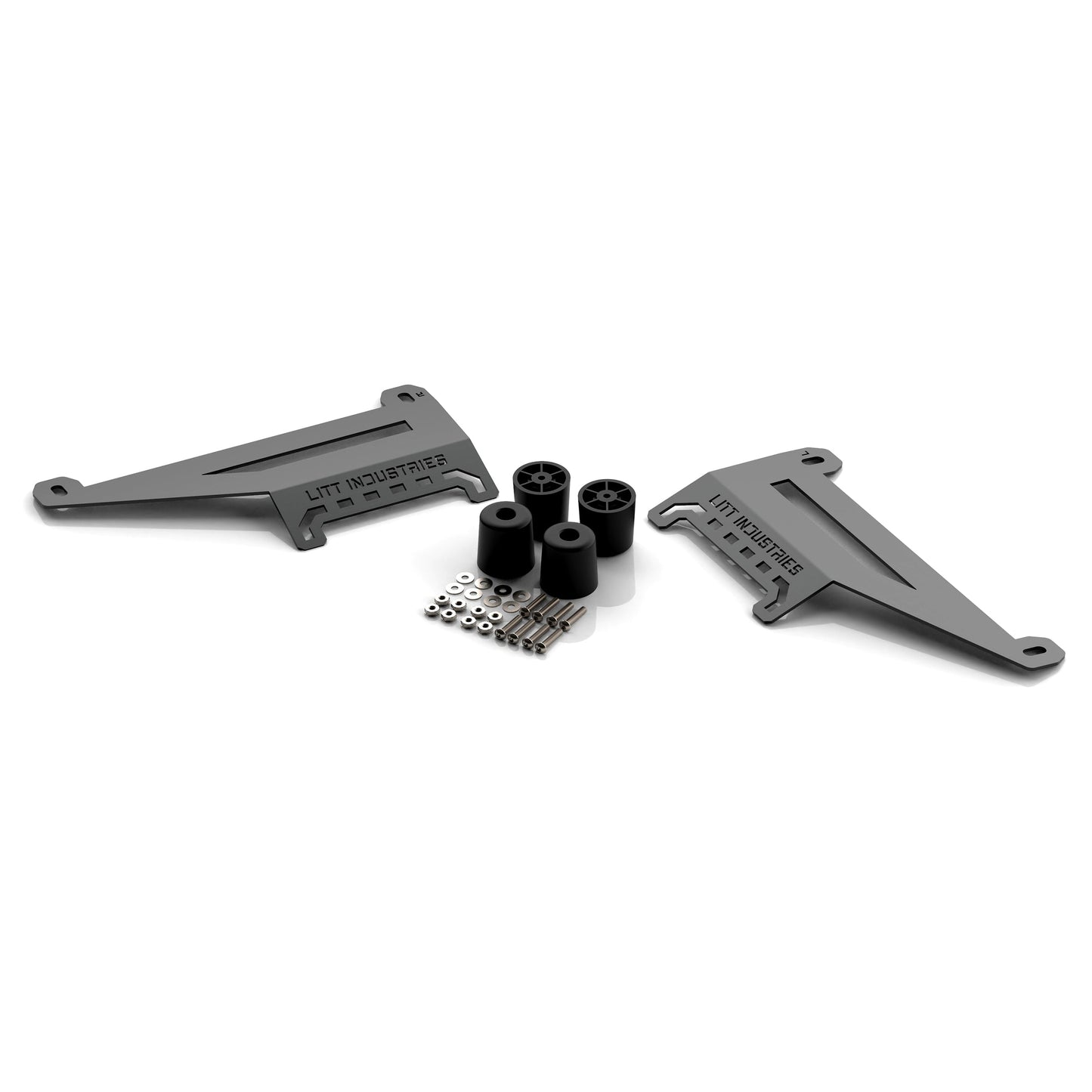 Litt Industries heavy duty ridgid toolbox mounts gen 2 for polaris rzr xp or turbo or turbo s the best toolbox mounts comes with riser kit