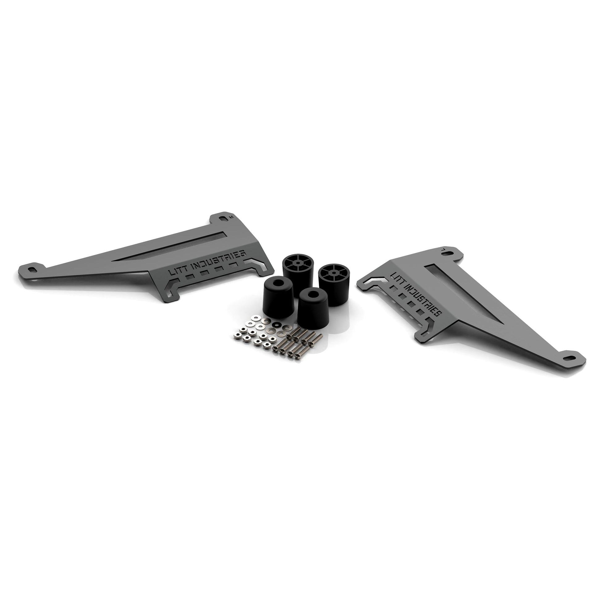 Litt Industries heavy duty ridgid toolbox mounts gen 2 for polaris rzr xp or turbo or turbo s the best toolbox mounts comes with riser kit