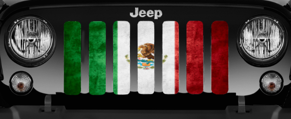 Rustic Mexico Flag Grille Insert