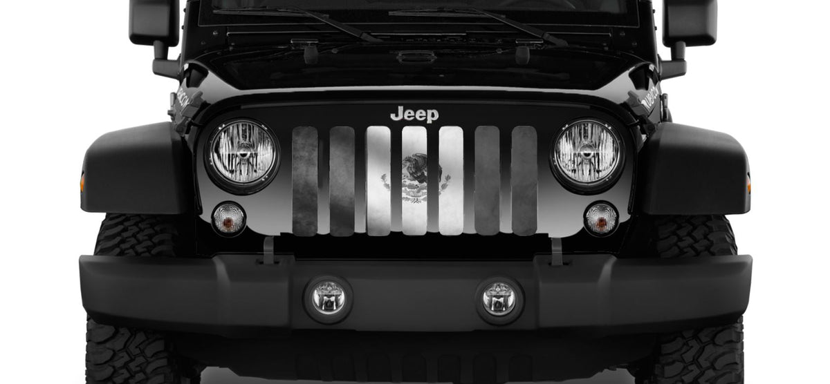 Rustic Mexico Flag Tactical Grille Insert