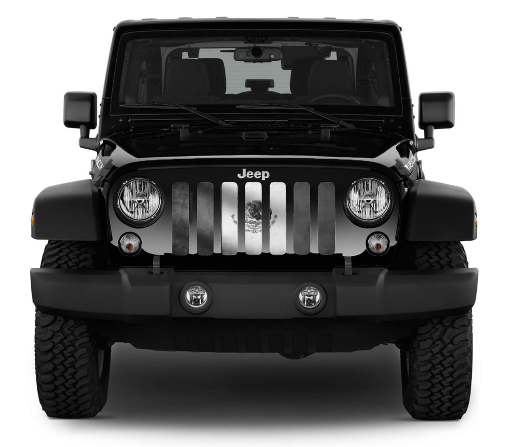 Rustic Mexico Flag Tactical Grille Insert
