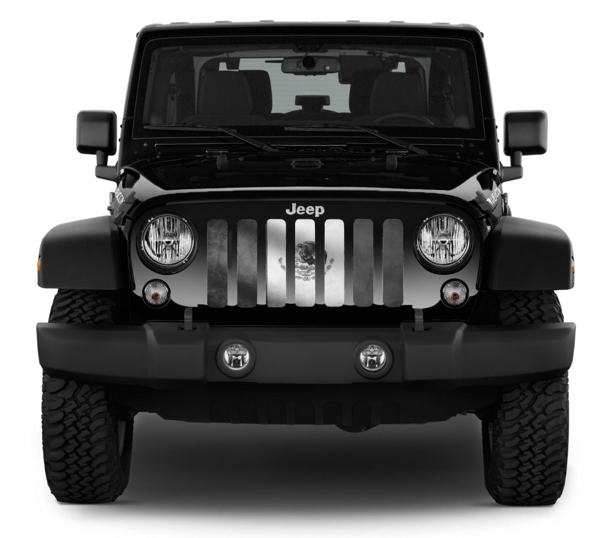 Rustic Mexico Flag Tactical Grille Insert