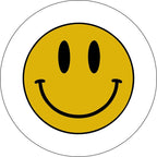 Smiley Face White Spare Tire Cover