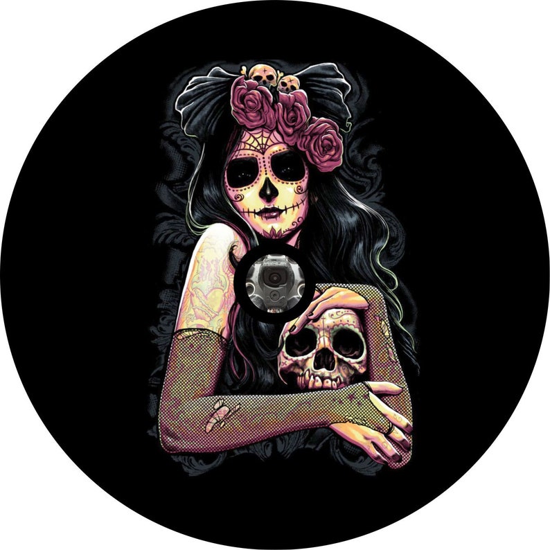 Sugar Skull Girl 4 Spare Tire Cover