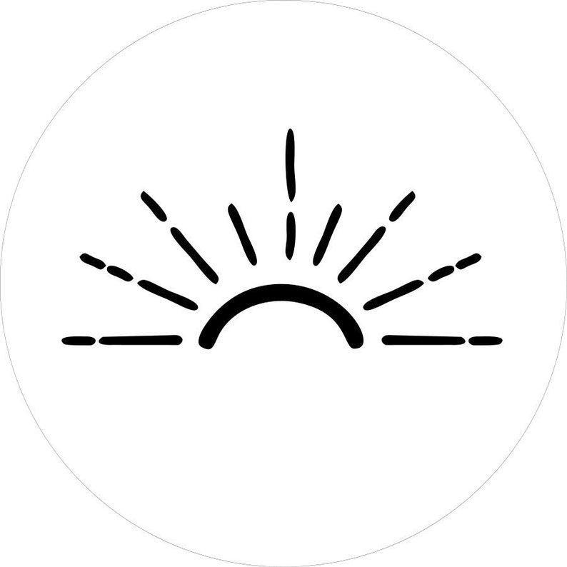 Sunshine White Spare Tire Cover