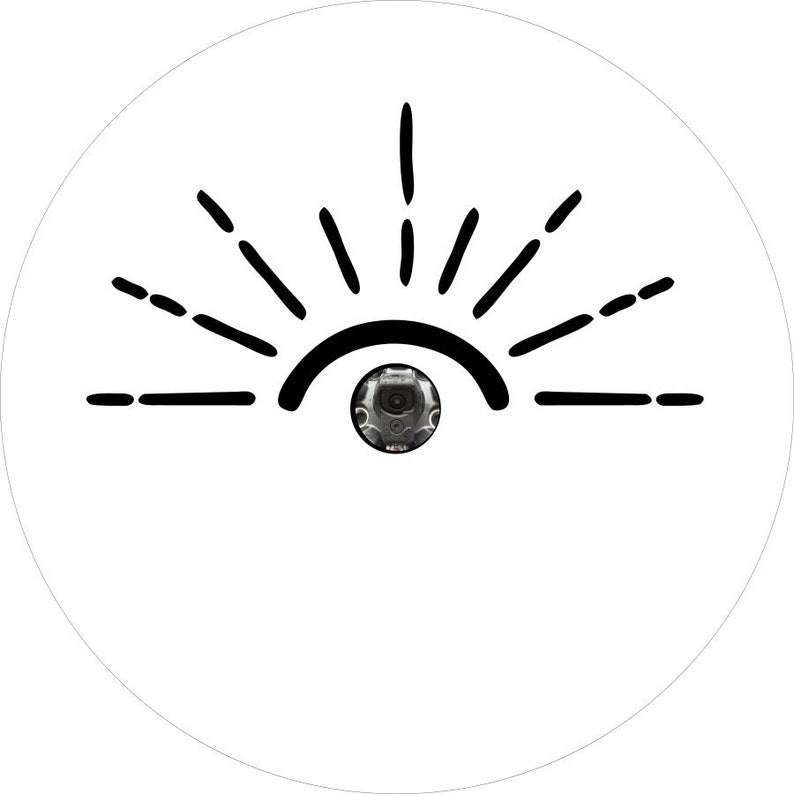 Sunshine White Spare Tire Cover