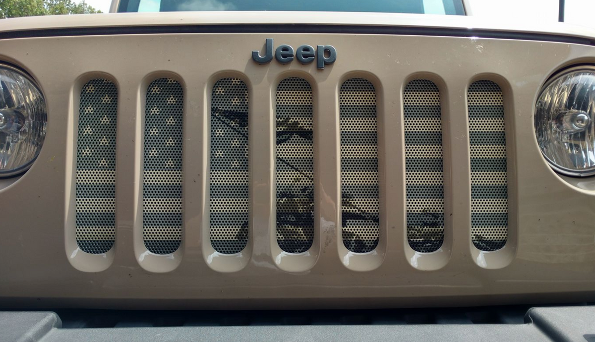 Iwo Jima American Flag Grille Insert