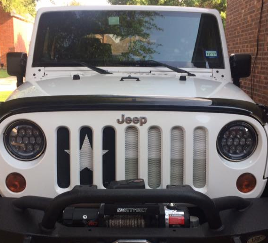 Texas Tactical State Flag Jeep Grille Insert