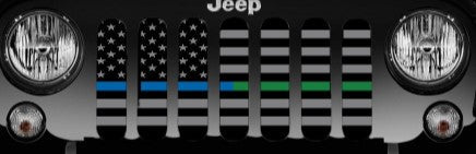 American Tactical Thin Blue and Thin Green Line Grille Insert