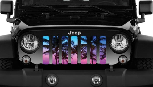 Beach Palm Tree Grille Insert