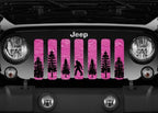 Bigfoot - Bright Pink Background Grille Insert