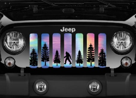 Bigfoot - Rainbow Chrome Background Grille Insert