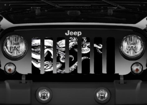 Black & White Octopus Grille Insert