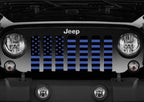 Black and Blue American Flag Grille Insert