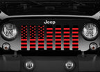 Black and Red American Flag Grille Insert