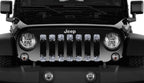 Black and Silver Fleck Print Grille Insert