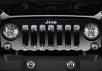 Black and Silver Fleck Print Grille Insert