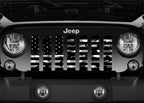 Black and White Camo Flag Grille Insert