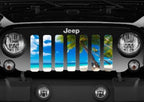 Blue Beach Palm Grille Insert