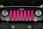 Bright Pink Fleck Print Grille Insert