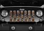 Brown Snake Skin Grille Insert