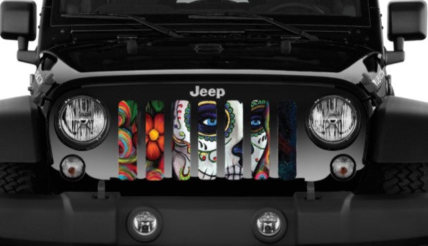 Calavera Sugar Skull Grille Insert