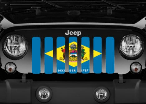 Delaware State Flag Grille Insert