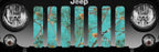 Dirty Girl Teal Serenity Woodland Camo Grille Insert